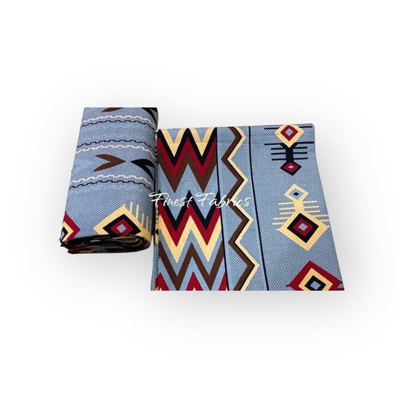 Ankara Fabric African Fabric Ankara Tribal Fabric By The Yard Cotton Fabric - Picture 1 of 5